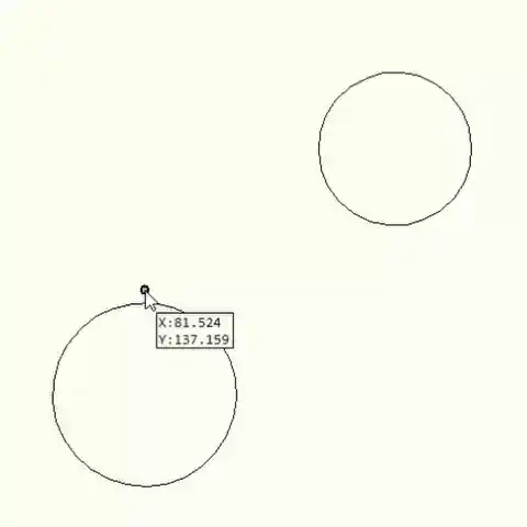 Animated demonstration of snapping lines and points in a CAD drawing